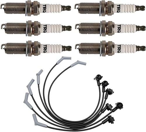 Miniatura 73 de TRQ Kit de bujías de 5 piezas de bujías de iridio compatibles con Chevrolet Aveo 2004-2008 Aveo5 2004-2008