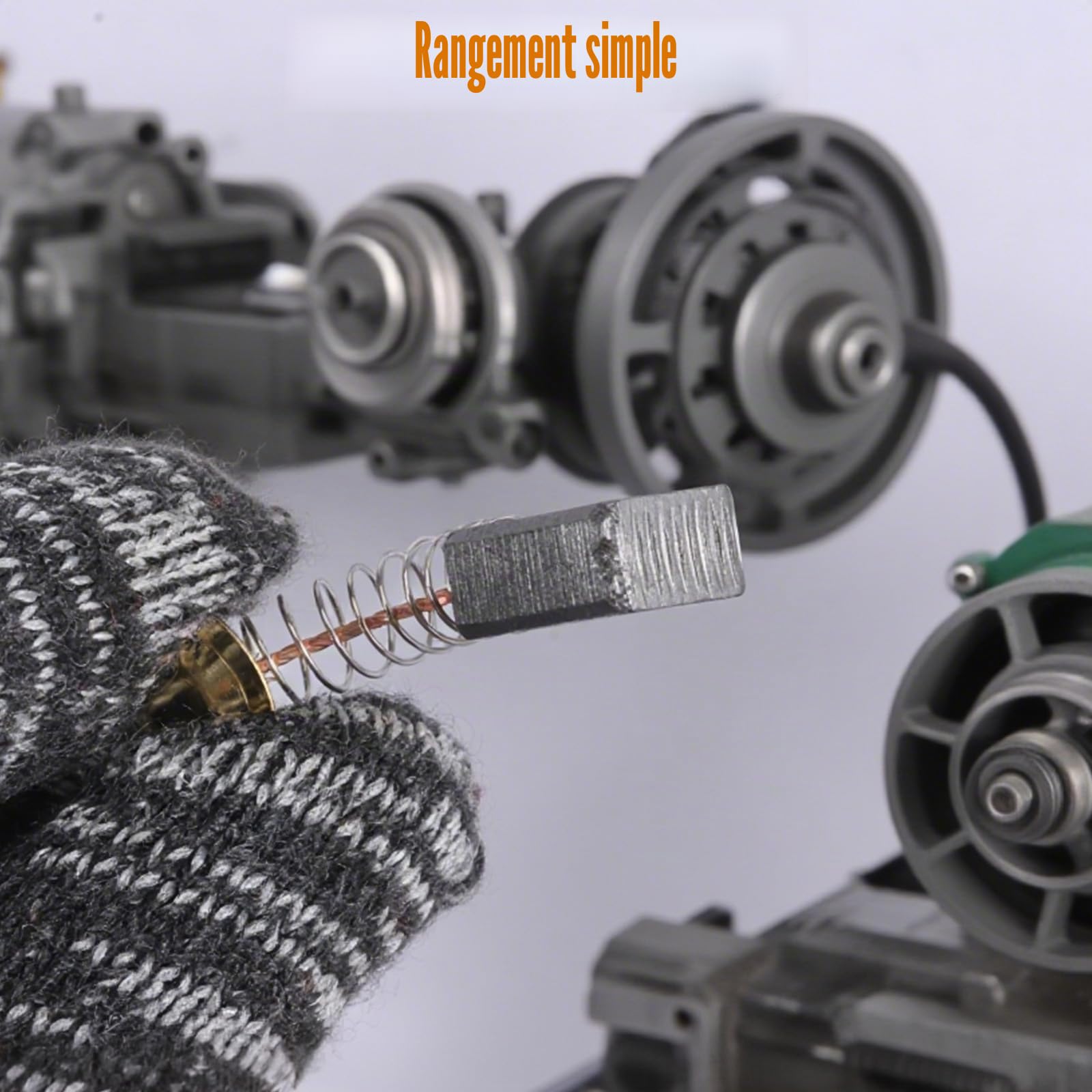 Balais de charbon 69 pièces 23 tailles pour outils électriques meuleuses d'angle marteaux