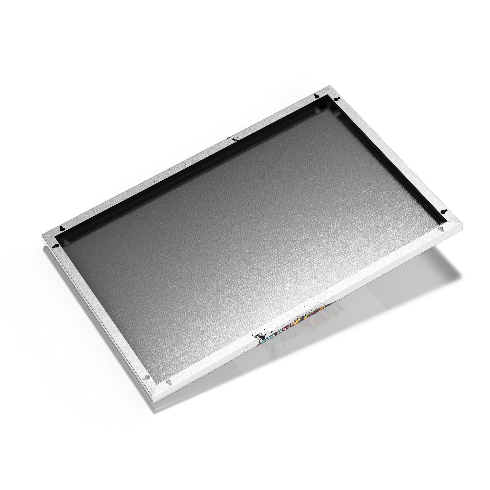 DEQOART Metall Magnettafel | 60x90 cm cm groß | Motiv Urbane Identitätskunst | Whiteboard für alle Magnete | Magnetboard Wand-Tafel für Küche & Büro | Design Magnetwand Pinnwand magnetisch