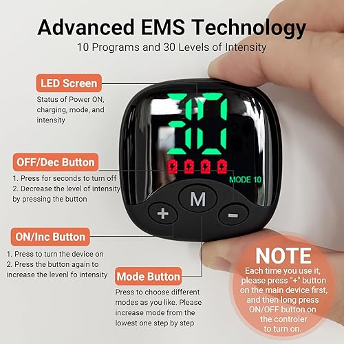 Miniatura 4 de Abs Stimulator Muscle Toner  EMS Ab Toning Belt for Men and Women, Abdomen & Back Trainer for Home Gym Office Workout