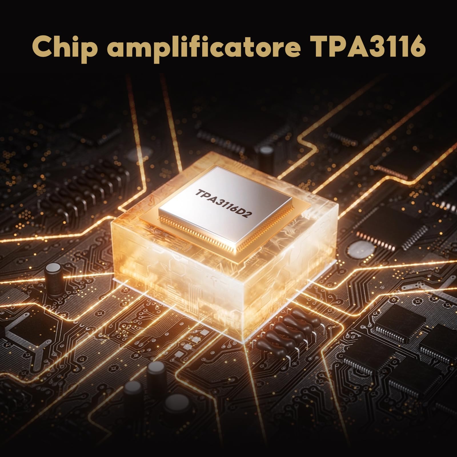 AIYIMA A01 TPA3116 Amplificatore di potenza 2.0/2.1 CH Stereo HiFi Amplificatore di Classe D Integrato per altoparlante domestico 100W Mini Amplificatore con Bass Alto Treble Control
