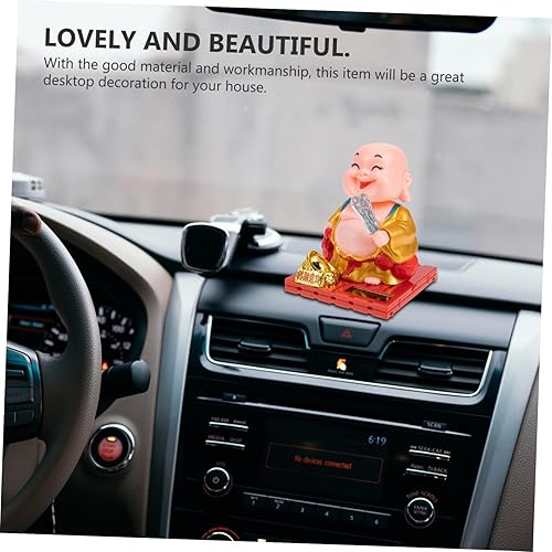 Miniatura 7 de Maitreya Buda Adornos Decoración del Hogar Decoración China Tablero de instrumentos Maitreya Buda Estatuilla Estatuilla Maitreya Buda Figura