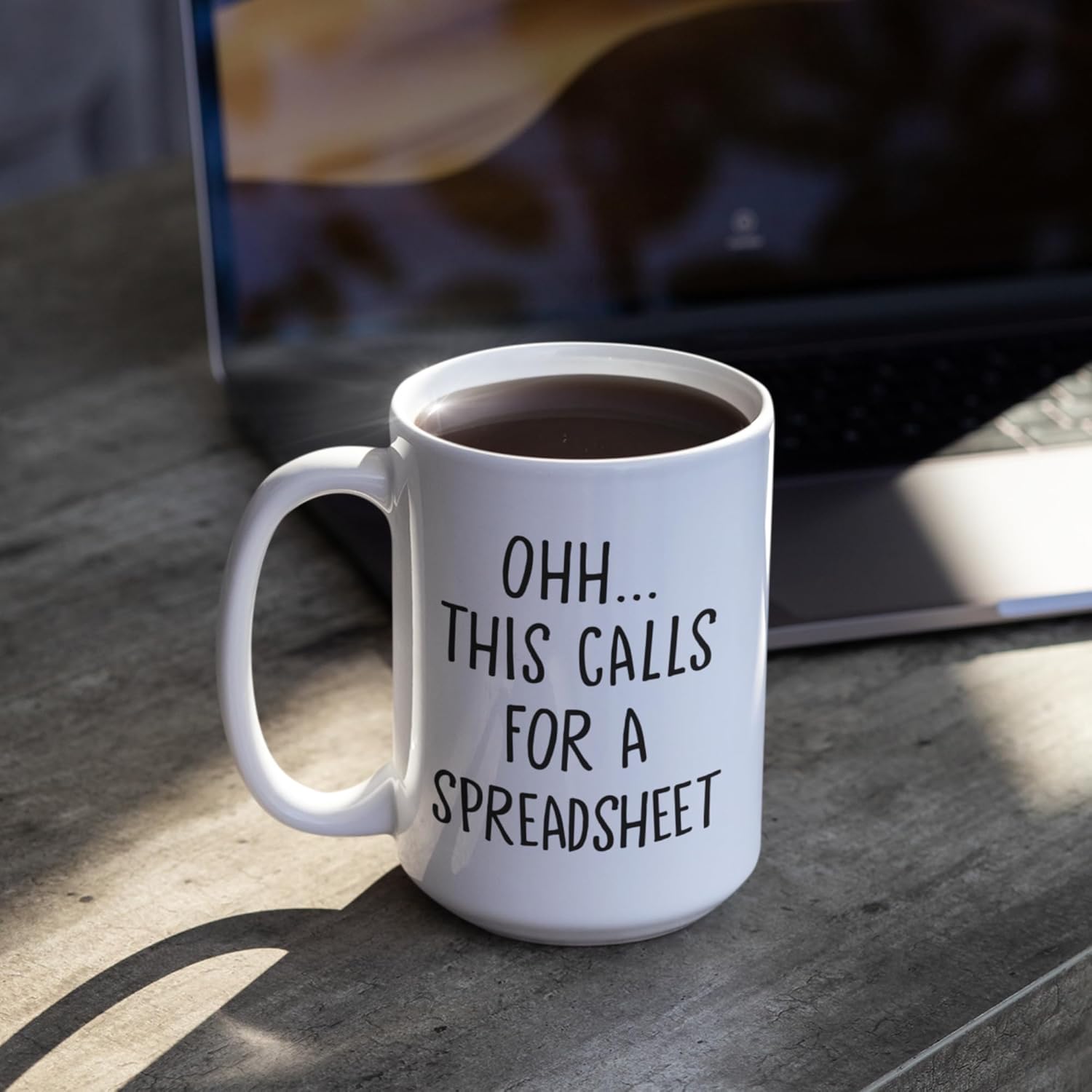 Oh This Calls For A Spreadsheet Mug Excel Accountant Cup - Funny Work Mugs Office Spreadsheets Accountant Gifts - Boss Gifts for Women Finance Gift For Accountants Men White Mug 15oz - Image 7