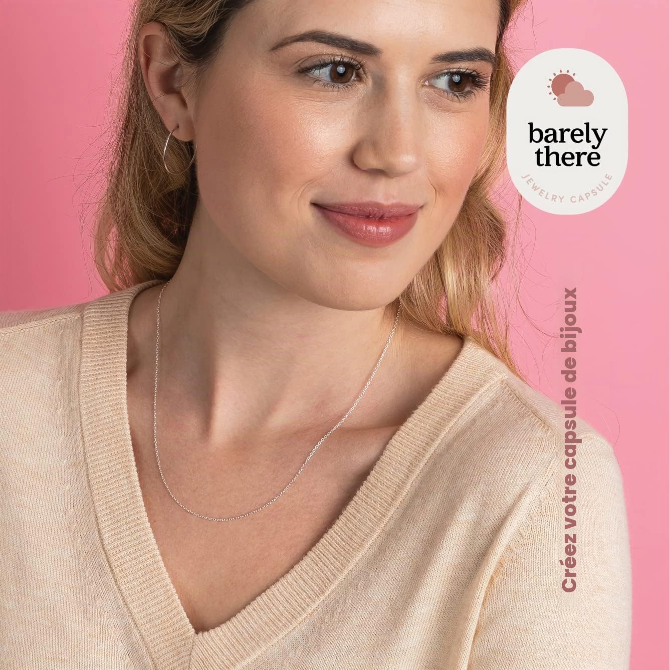 KEZEF Chaîne Femme 1,3 mm | Collier Chaîne Fine et Solide à Maille Ovale | Disponible en Argent 925, Plaqué Or et Plaqué Or Rose