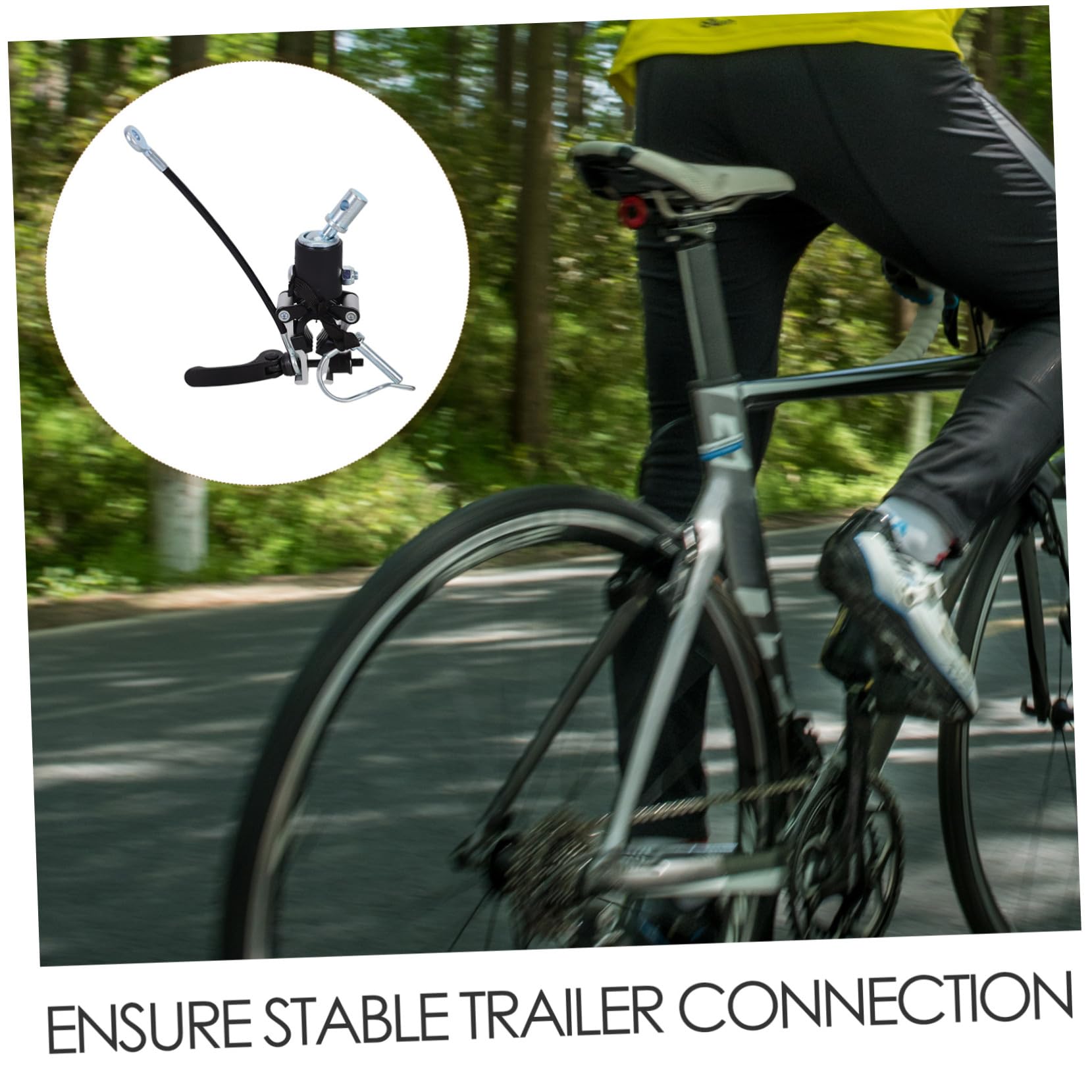 Fahrrad Anhänger Kupplung Adapter Universeller Stabiler Anhängerverbinder für Sicheres Fahrrad Trailer Anbringen Belastbar und Vibrationsarm für Outdoor Einsätze