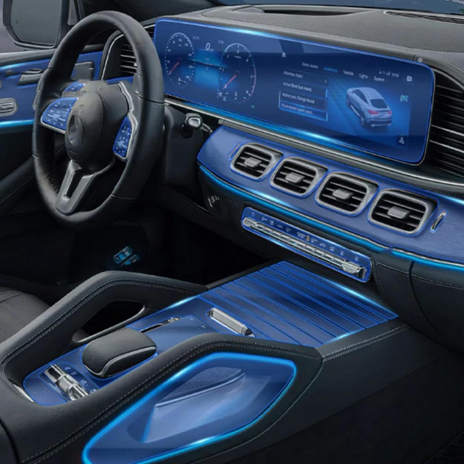 Protection habitacle TPU voiture rénovation console pour Benz GLS 480