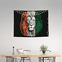 Cote D’ivoire Ivorian Lion Flag Tapestries Poster 29x37 Inch Home Decor Wall Hanging Dorm Party Backdrop Decorations For Living Room Bedroom