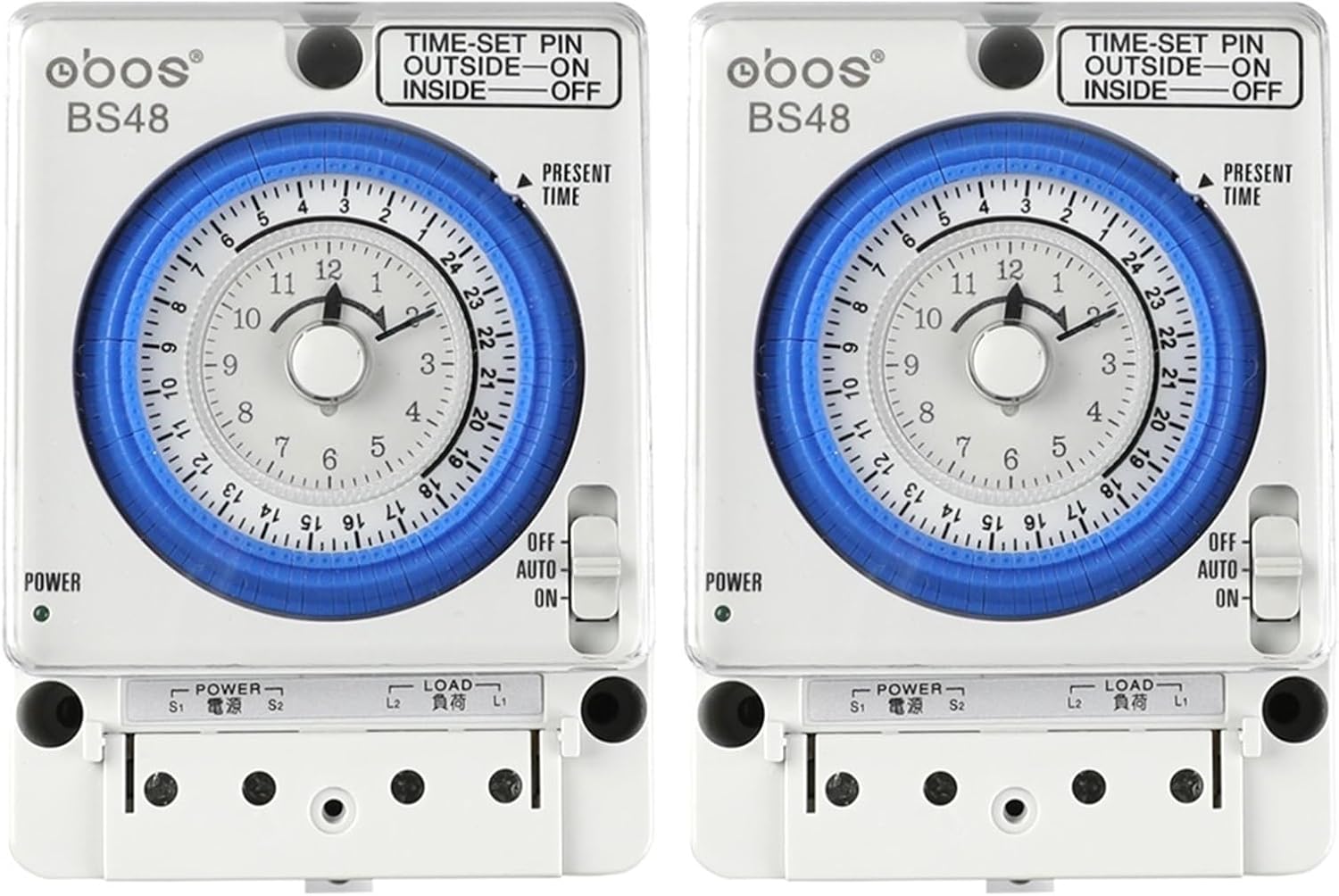 Timer Switch White Mechanical Timer Switch with Set up 96 Times per Day 220V