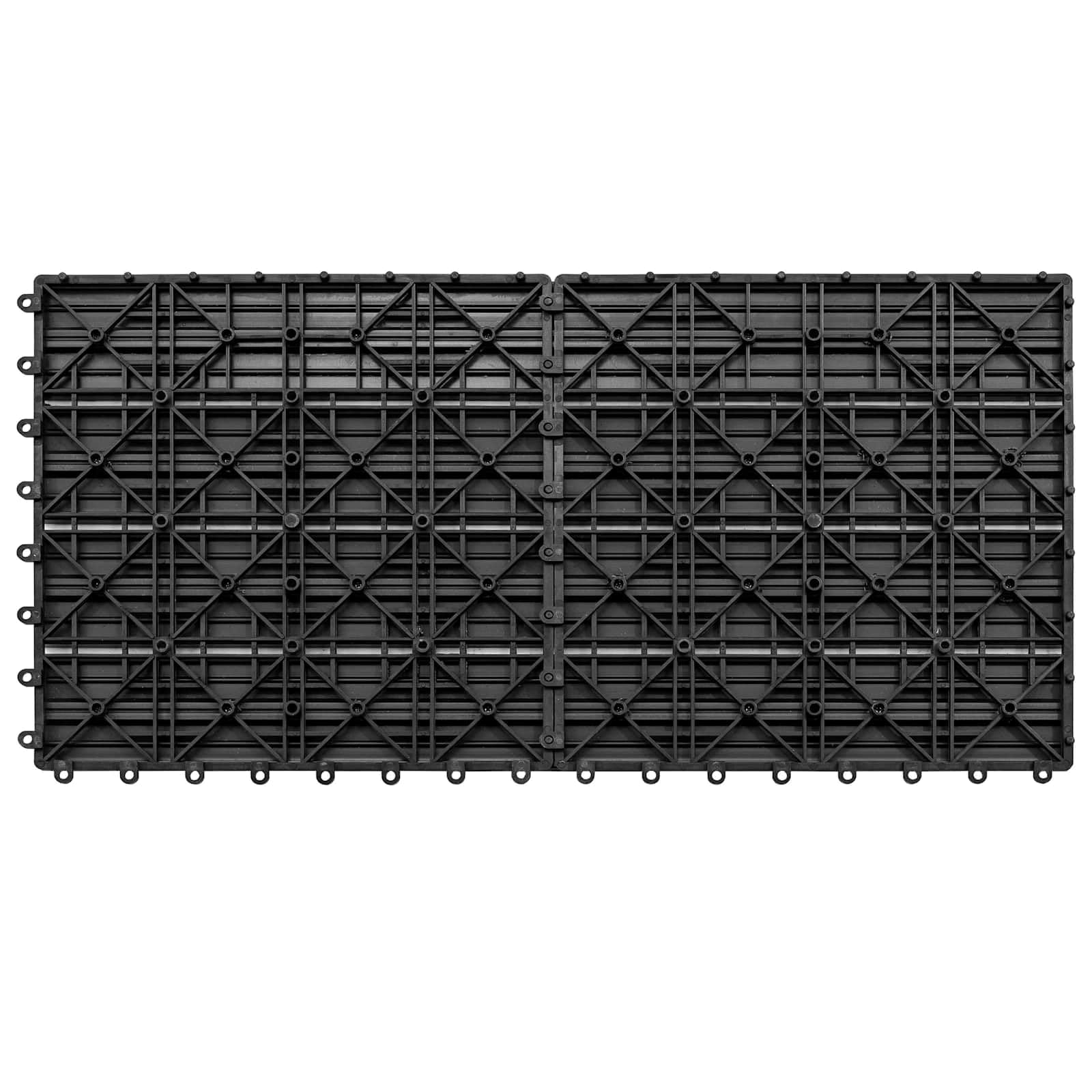 Terrassenfliesen WPC, 6 Stück, grau, 60 x 30 cm | Ineinandergreifendes Design, glatte Oberfläche, einfache Pflege mit feuchtem Tuch, natürliche Holzoptik