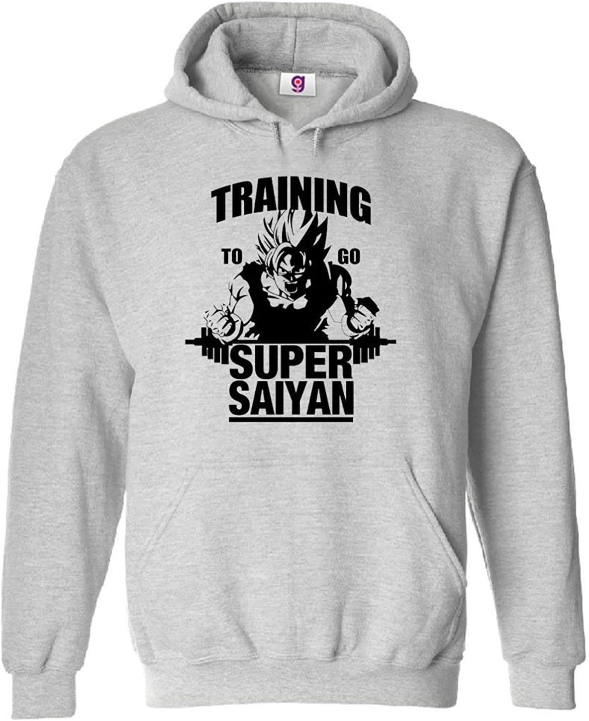 Graphic ImpactFunny Training To Go Super Saiyan Goku Gym Fitness Novelty Best Hoodie For Mens