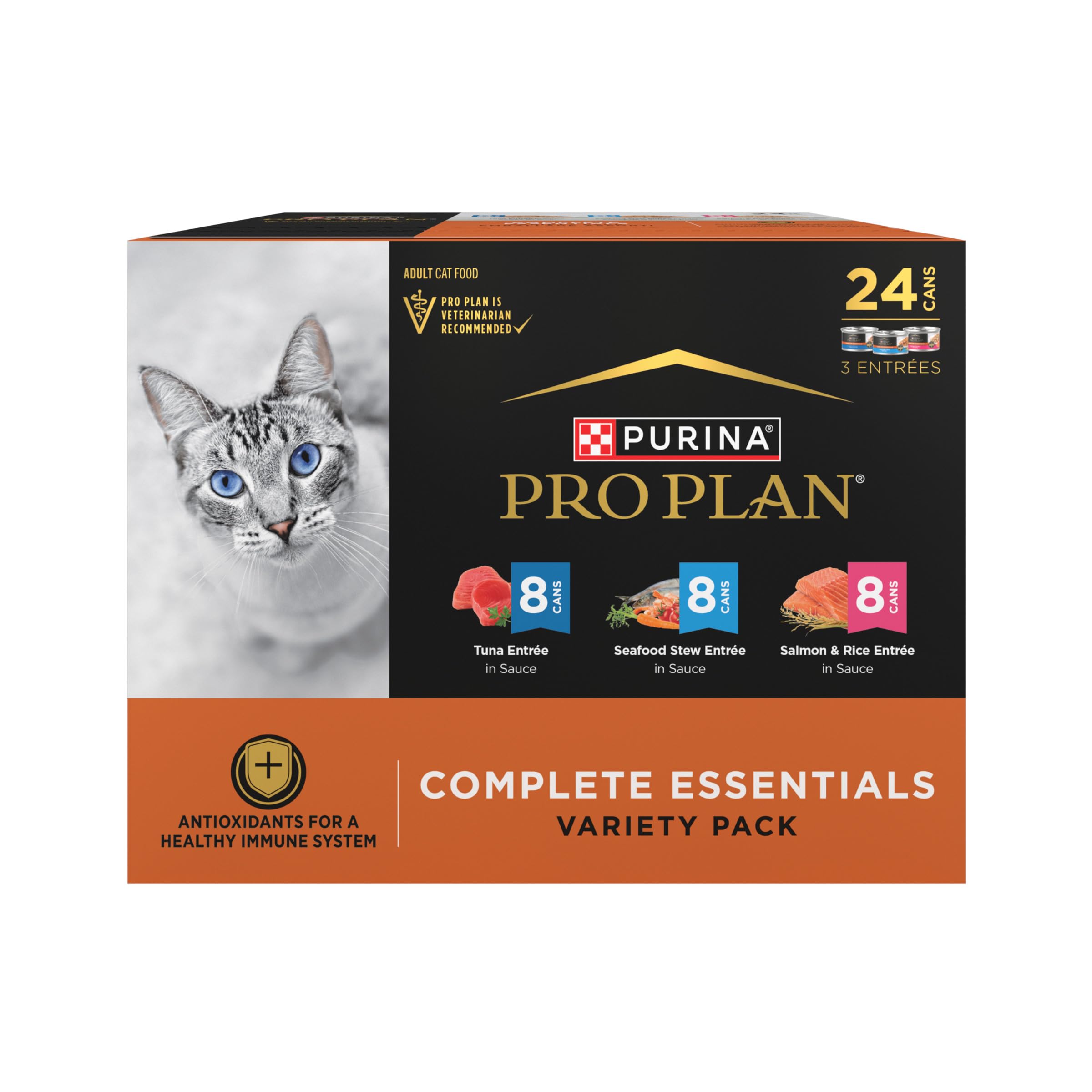 Purina Pro Plan High Protein Wet Cat Food Seafood Favorites