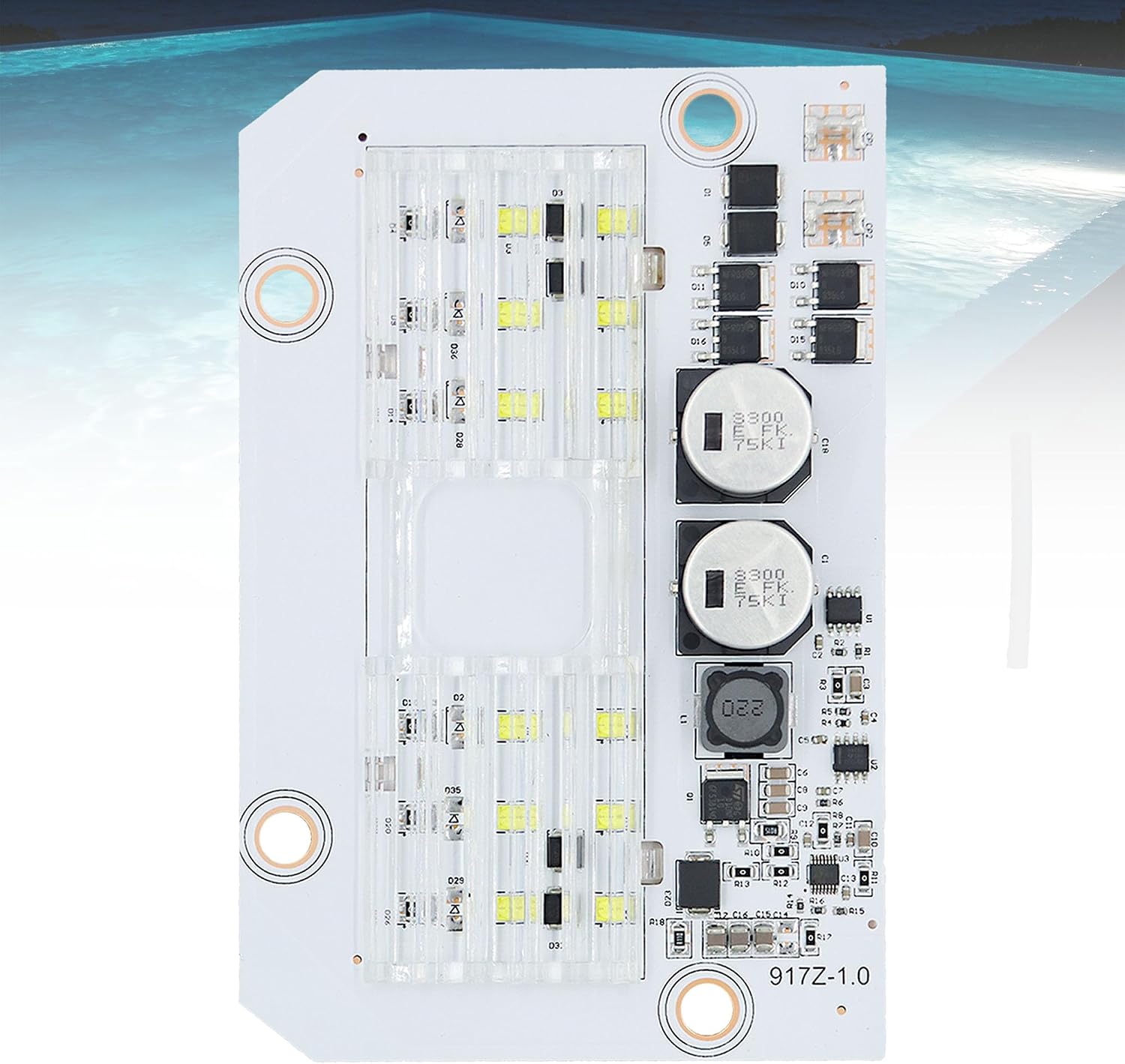 619917Z 500W LED Light Engine Circuit Board PCB 601306 601307 601308 601305 | Fit for Pentair IntelliBrite 5G White LED 55W Pool Light 2nd Generation 2011-Current 601300 601301 601302 601303 601304
