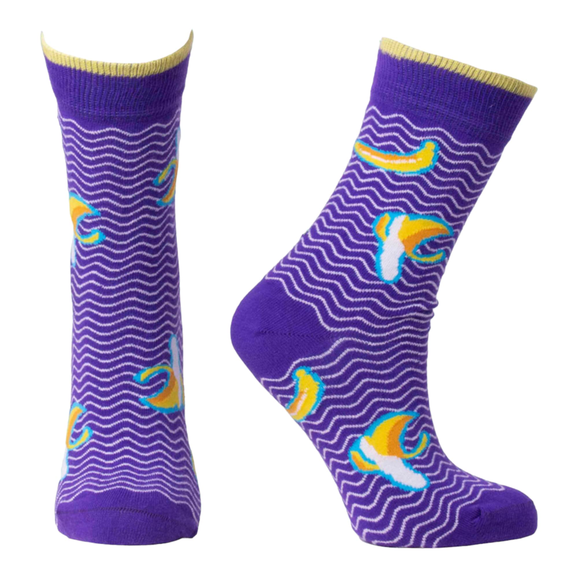 Socks Stars Unisex Purple Banana Cute Fun Socks/Fruit Socks/Novelty Socks/Funny Socks/ Socks/Christmas Gifts