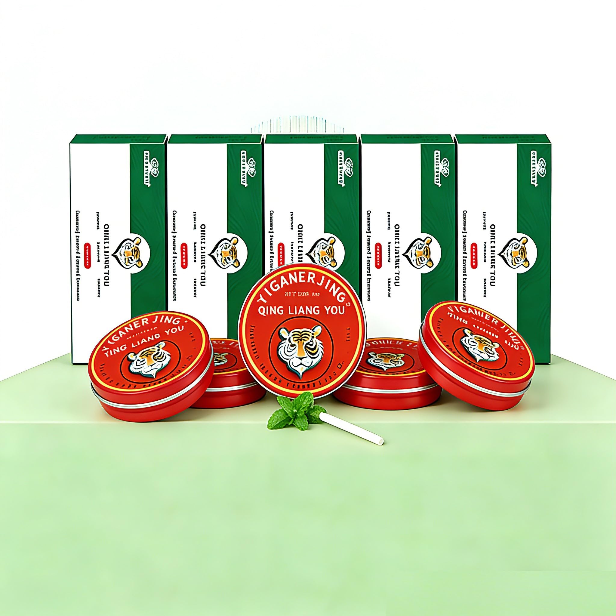Tiger Head Menthol Balm Chinese Balm with The Effect of Relieving Headaches, Heatstroke, Motion Sickness, and Preventing Mosquito Bites.0.1oz 10 Pack/Box — Amazon image 5