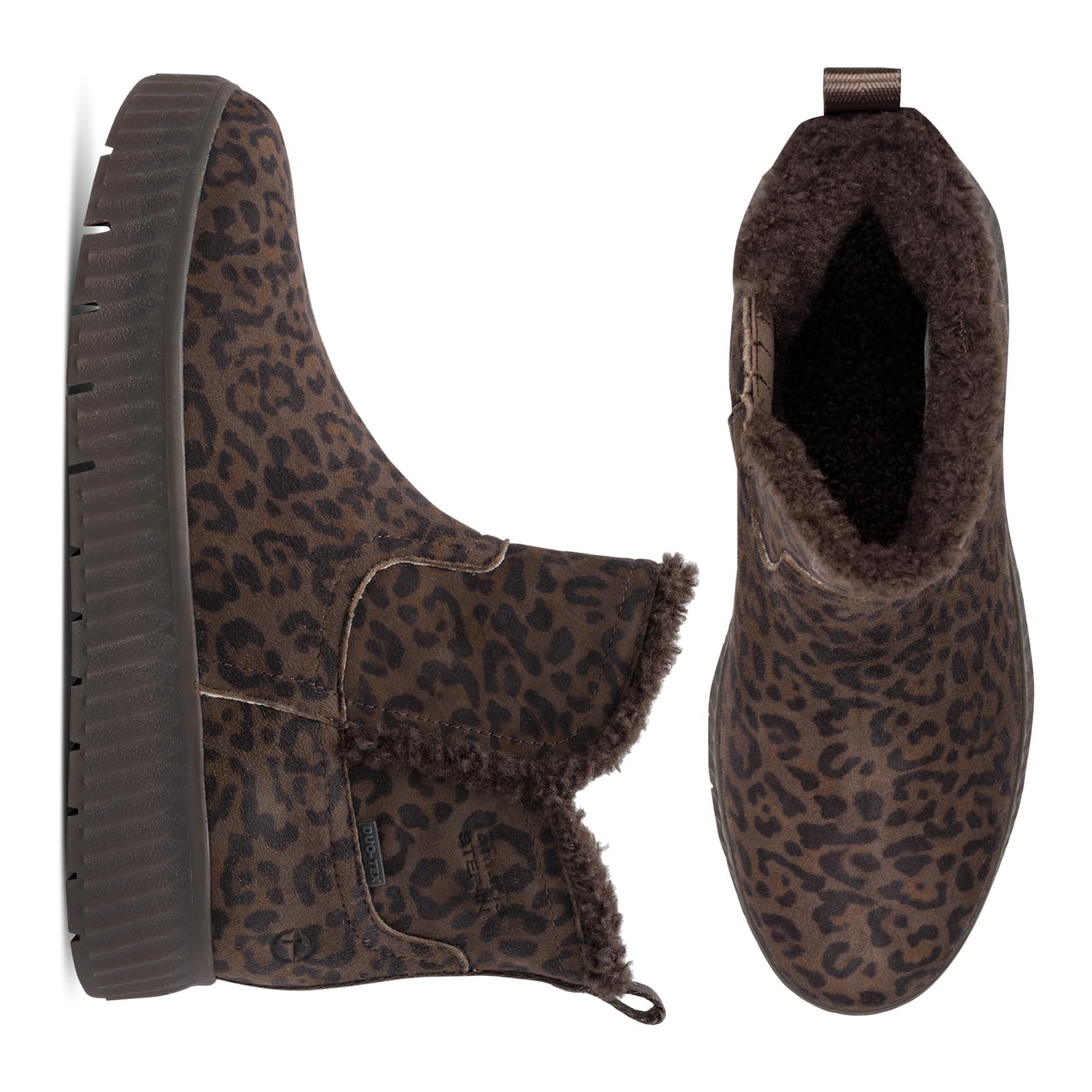 Tamaris Damen WIDE FIT Stiefelette aus Leder Step-In, Dark Leopard, 38 – Ansicht 3