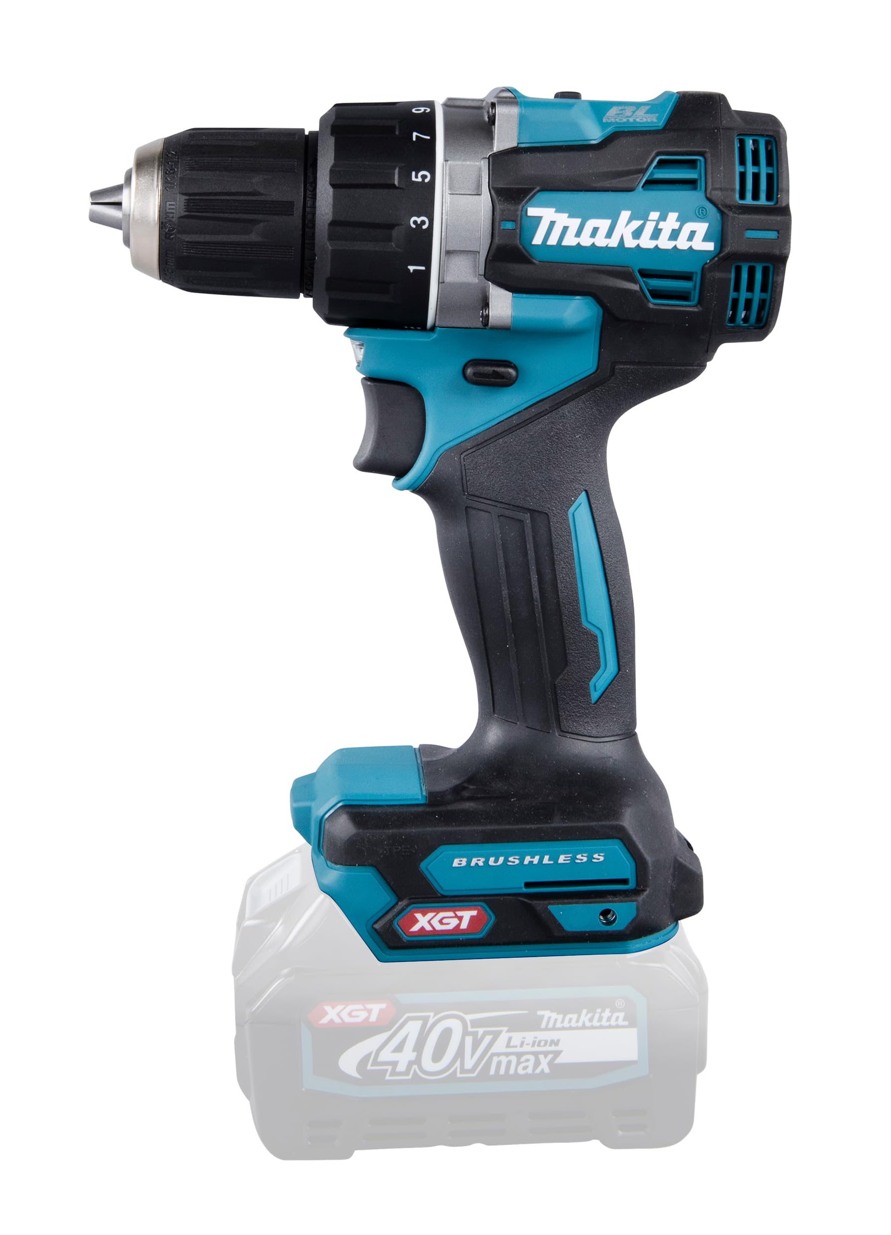 makita DF002GZ - Taladro atornillador (40 V, máx. (sin batería, sin cargador) Azul Petróleo
