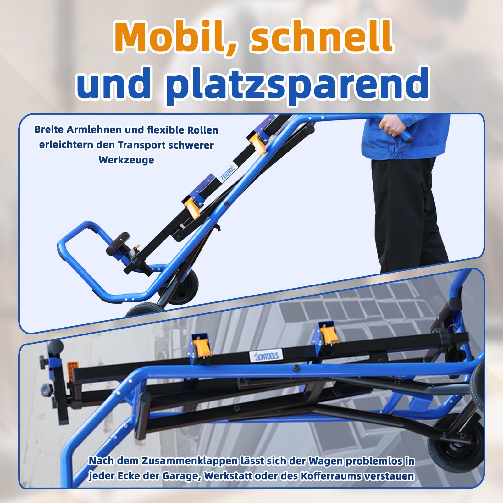 Folding Portable Tile Saw Stand, Miter Saw Stand With Wheels,collapsible And Portable, Saw Stand Table, Chop Saw Roller Stand, Saw Horse Roller Stand, Mitre Saw Stand, Stands - Canada - View #10