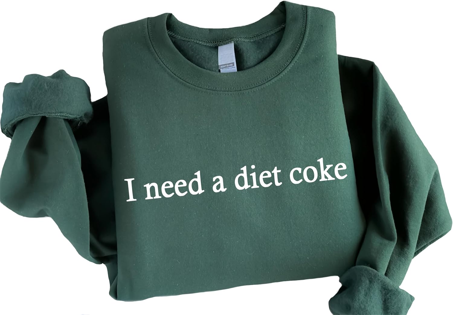 K&E FASHION I Need a Diet Soda Funny Sweatshirt - Casual & Comfy Unisex Design - Diet Cola Gift Idea