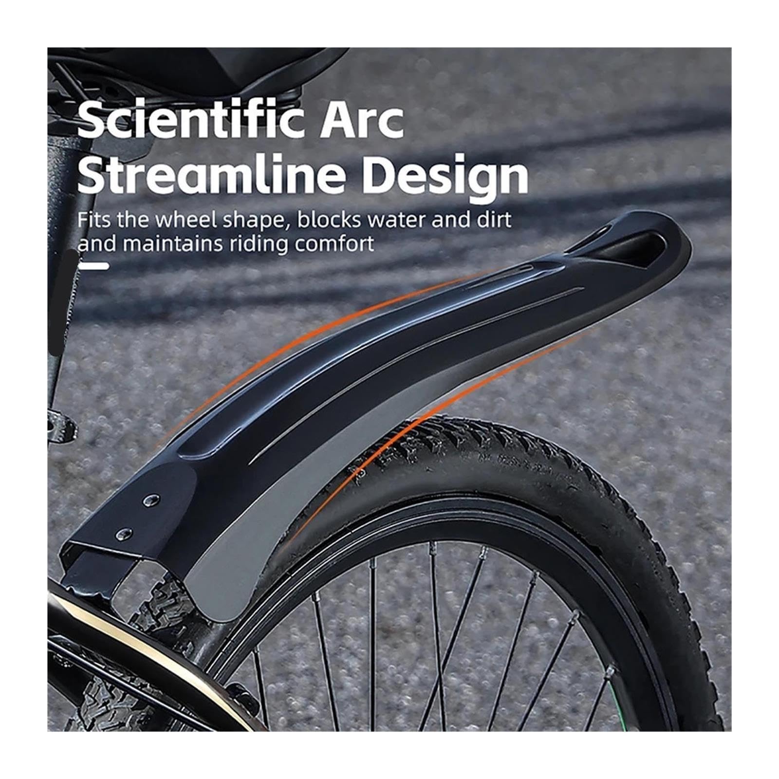 Fahrrad-Schutzblech for Mountainbike, universeller Spritzschutz