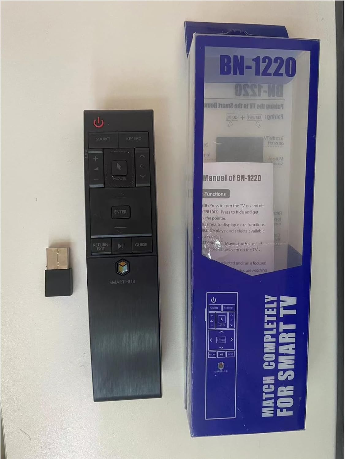Remote Control Replacement Compatible with Samsung HUB 4K Curved TV BN-1220 BN59-01220E RMCTPJ1AP2 BN5901220E UN55JU6700F