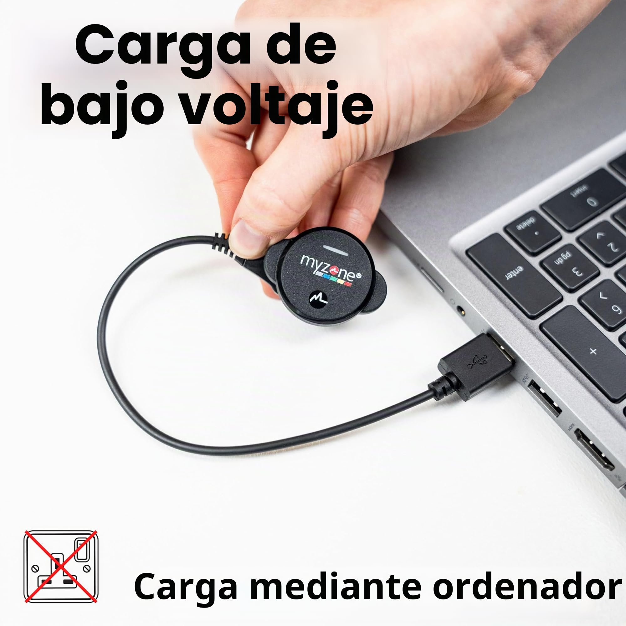 MYZONE Cable de carga de repuesto MZ-Switch: reemplazo de energía fiable para el rastreador de fitness MZ-Switch