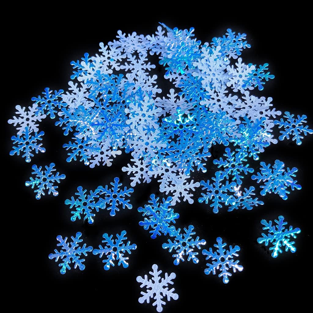 300pcs/bag Christmas Snowflakes Artificial Snow Tree Ornaments Decorations