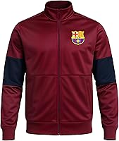 Vista 3 de Icon Sports Chaqueta deportiva de fútbol con licencia oficial del FC Barcelona, unisex para adultos