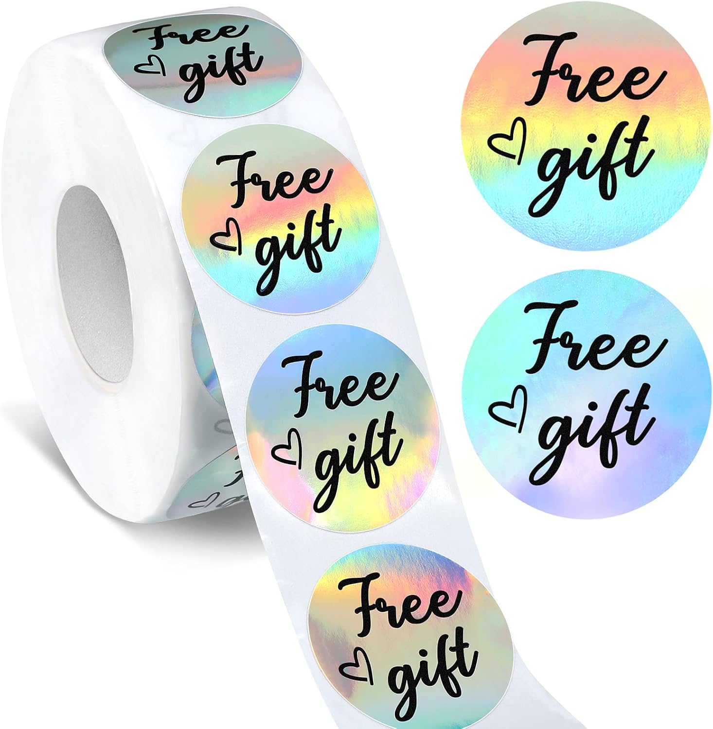 Zonon 1000 Pcs Customer Appreciation Sticker Holographic Business Labels