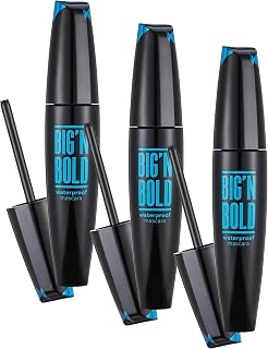 Flormar Maskara- Big N Bold Mascara Waterproof 8682536040419 32000145-002 One Size (3 paketi)