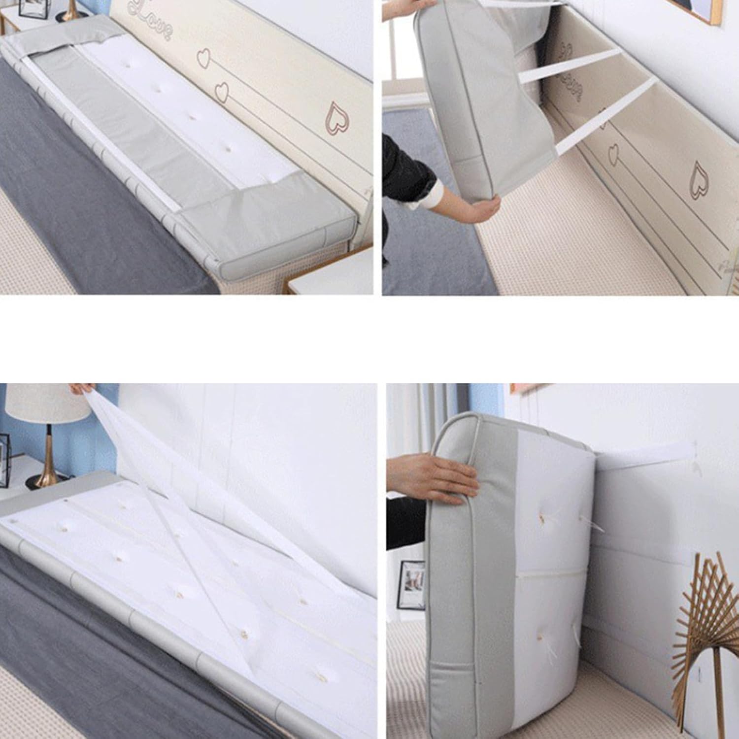 ヘッドボード クッション ベッドルームボード付き/なし フランネル 背もたれ 柔らかい 単色 ウェッジ A135*60*6 枕 カラ