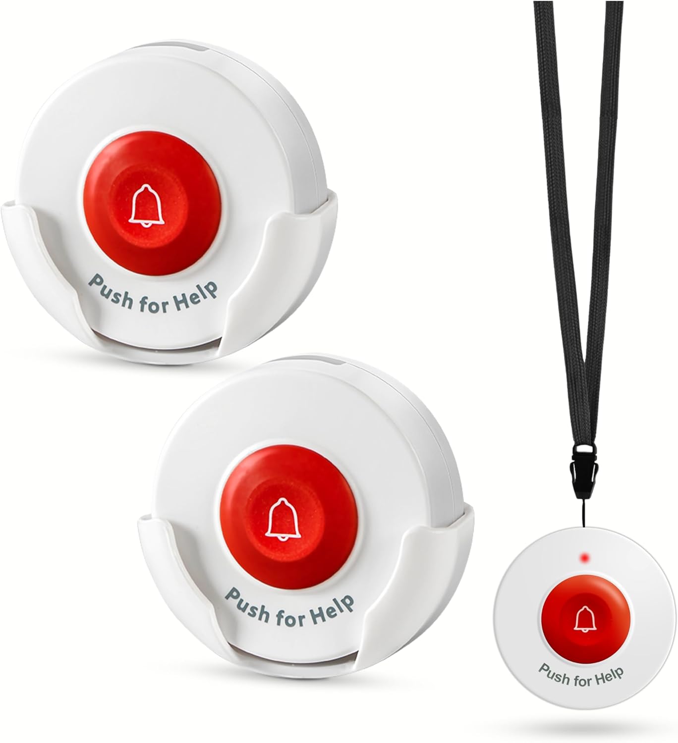 Life Alert Medical Name Button for Aged at Residence 100 Days of Faculty 2 Pack – Accent for Moveable Caregiver Pager M091B and SP30 MUST Be Paired to Perform, NOT Suitable with SYNLETT CMU