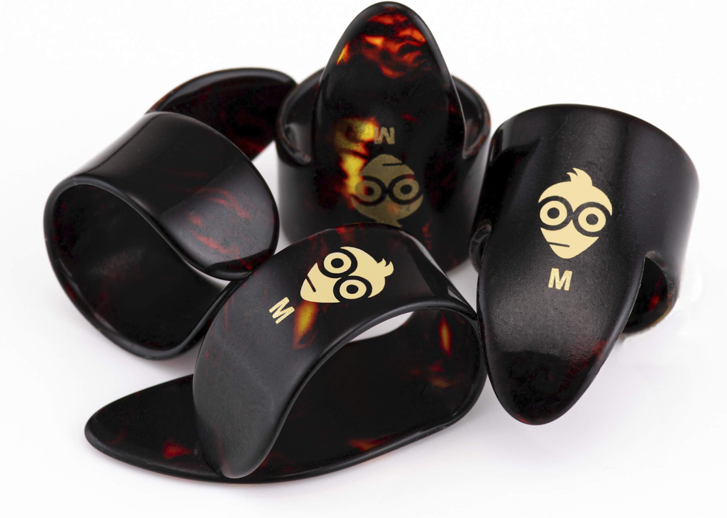 3 x Stainless Steel, Open Design, Metal Finger Picks for Guitar, Banjo ...