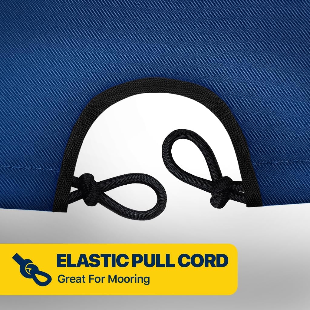 Seal Skin Covers Center Console Boat Cover, Waterproof, All-Weather Protection, Marine-Grade Cover for 21'-22' L & Up to 106" W with Strap & Buckle, Mooring & Trailering Boat Cover