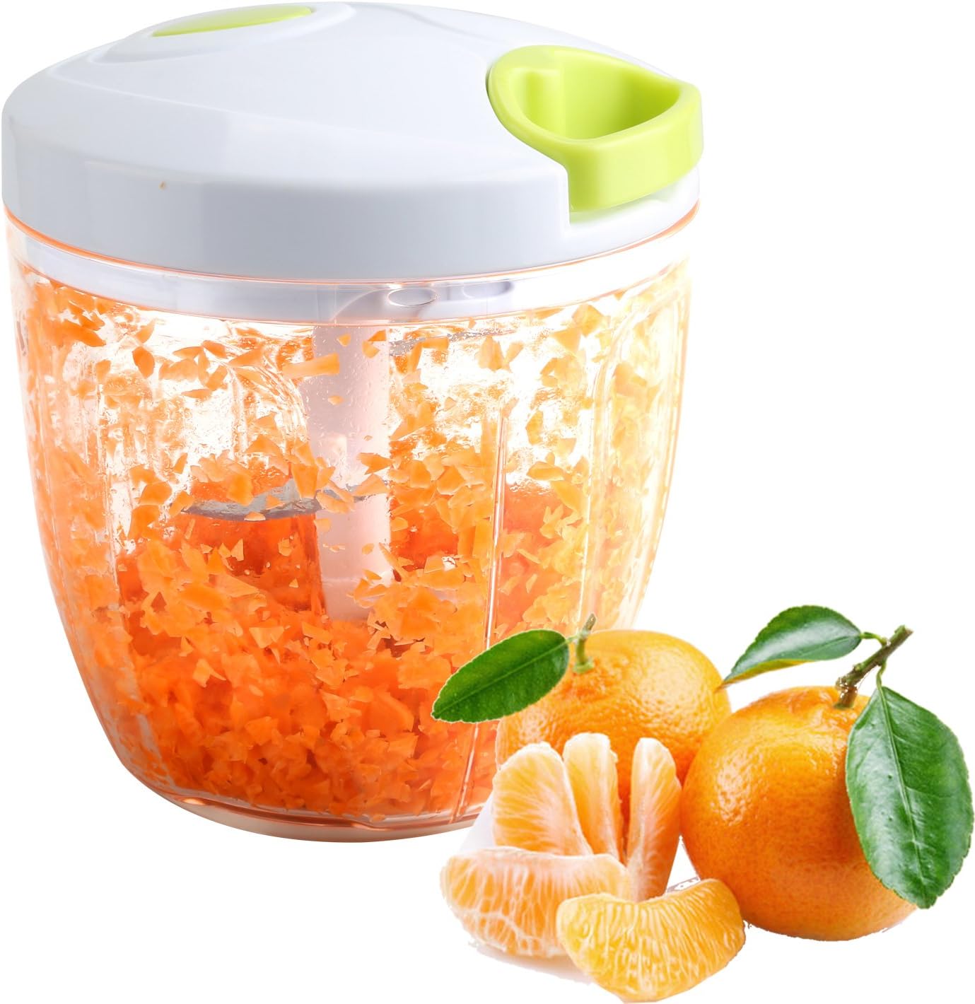 Tatuer Manual Food Chopper 5 Blades 6 Cups Large Capacity Upgraded Hand Held Vegetable/Meat/Fruit Slicer or Blender in Cooking