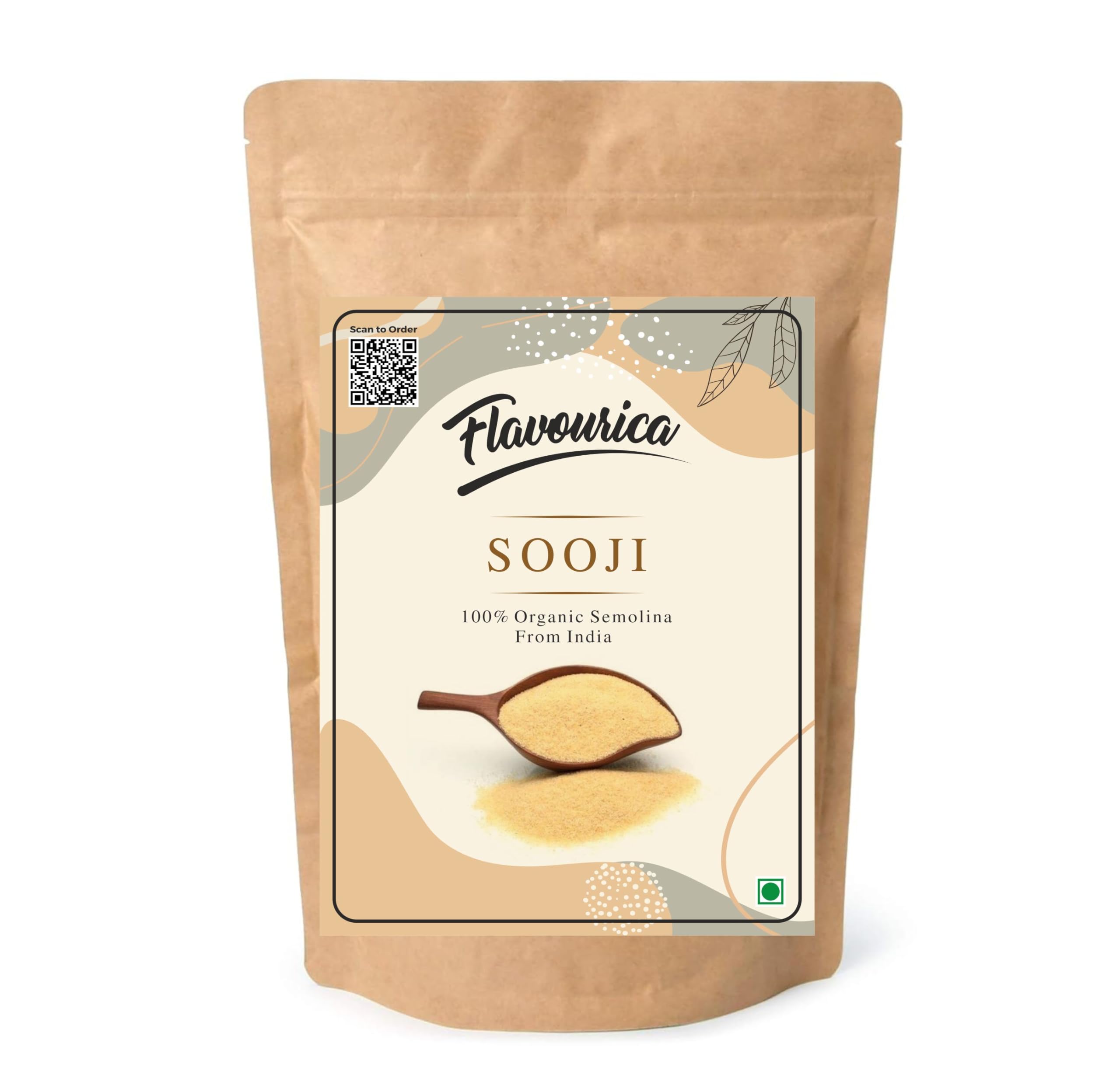 Flavourica Organic Fiber Rich Whole Suji/Sooji Rava, 1 Kg,Premium Semolina for Delicious Creations (B0CV7QRXQ6) Amazon Price History, Amazon Price Tracker