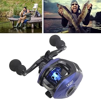 Cuque Crazy Fishing Reel, Baitcasting Reel, Practical for Outdoor Fishing (Right Wheel) Sports & Outdoors