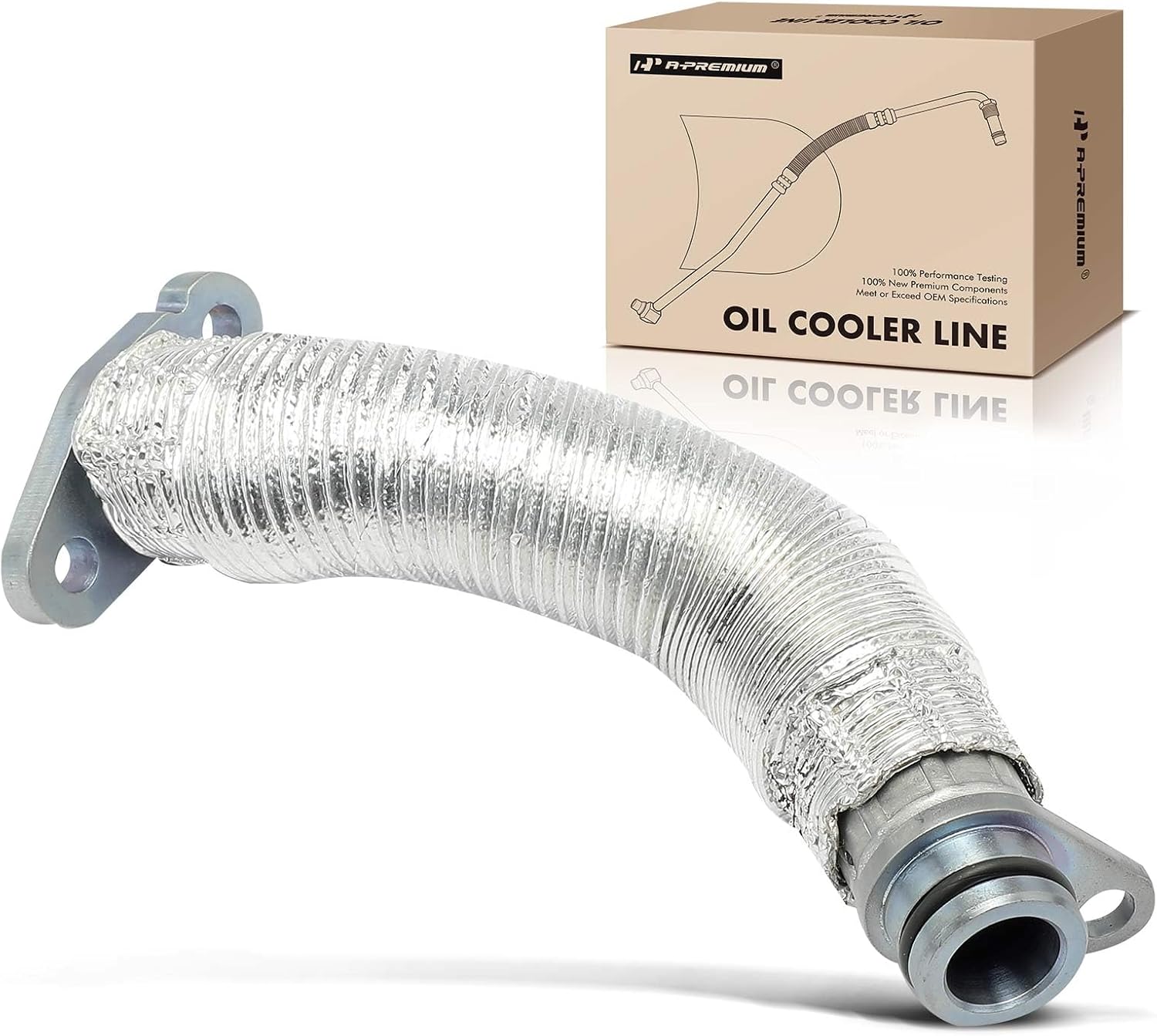 A-Premium Turbocharger Oil Return Line Compatible with BMW 330e, 330i, 330i GT xDrive, 530e, 530e xDrive, 530i, 430i, 430i xDrive, 430i Gran Coupe, X3, X1, 230i, 230i xDrive, X4 & Mini Cooper, Outlet