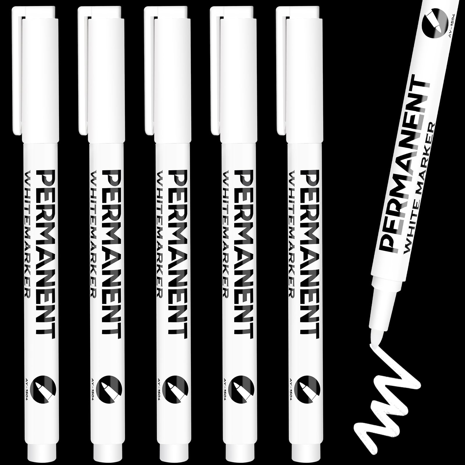 LYRA Industriemarker Weiß 2-4mm - Für Metall, Holz & Raue Oberflächen