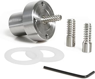 2" Steel Wood Lathe Faceplate with Screwchuck and Two Nylon washers, Fit for 1" x 8TPI Spindle Woodturing Lathe.