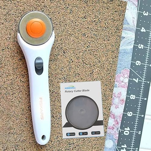 Miniatura 6 de Cuchillas de corte rotativas de 1.772 in, paquete de 10 unidades para Fiskars, Olfa, Martelli, Dremel, Truecut, DAFA cortador rotativo de repuesto