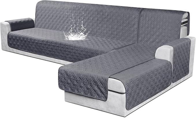 Divano Componibile Modulare Con Chaise Longue A L, Divano Letto Moderno Cloud Con Profondita Di Seduta Grigio 265x67x40 5 Cm