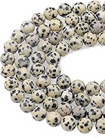 Vista 14 de Cuentas sueltas de 0.315 pulgadas/8mm de piedra natural redonda para hacer joyas con cordón elástico