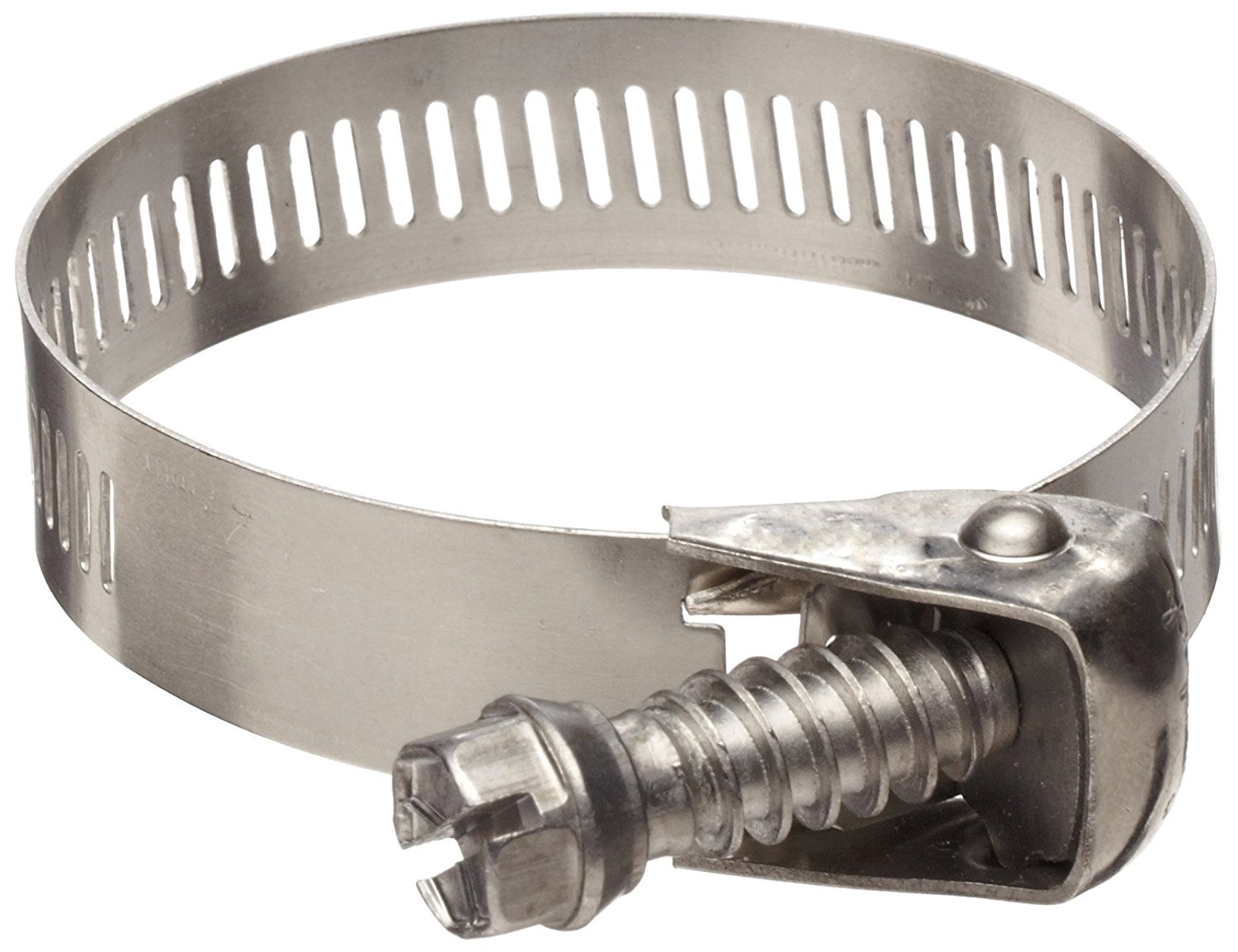 Ideal Tridon 5856051#56 Stainless Steel Quick Release Clamp with 410 Stainless Steel Screw, 1" to 4" Diameter, 9/16" W (Pack of 10)