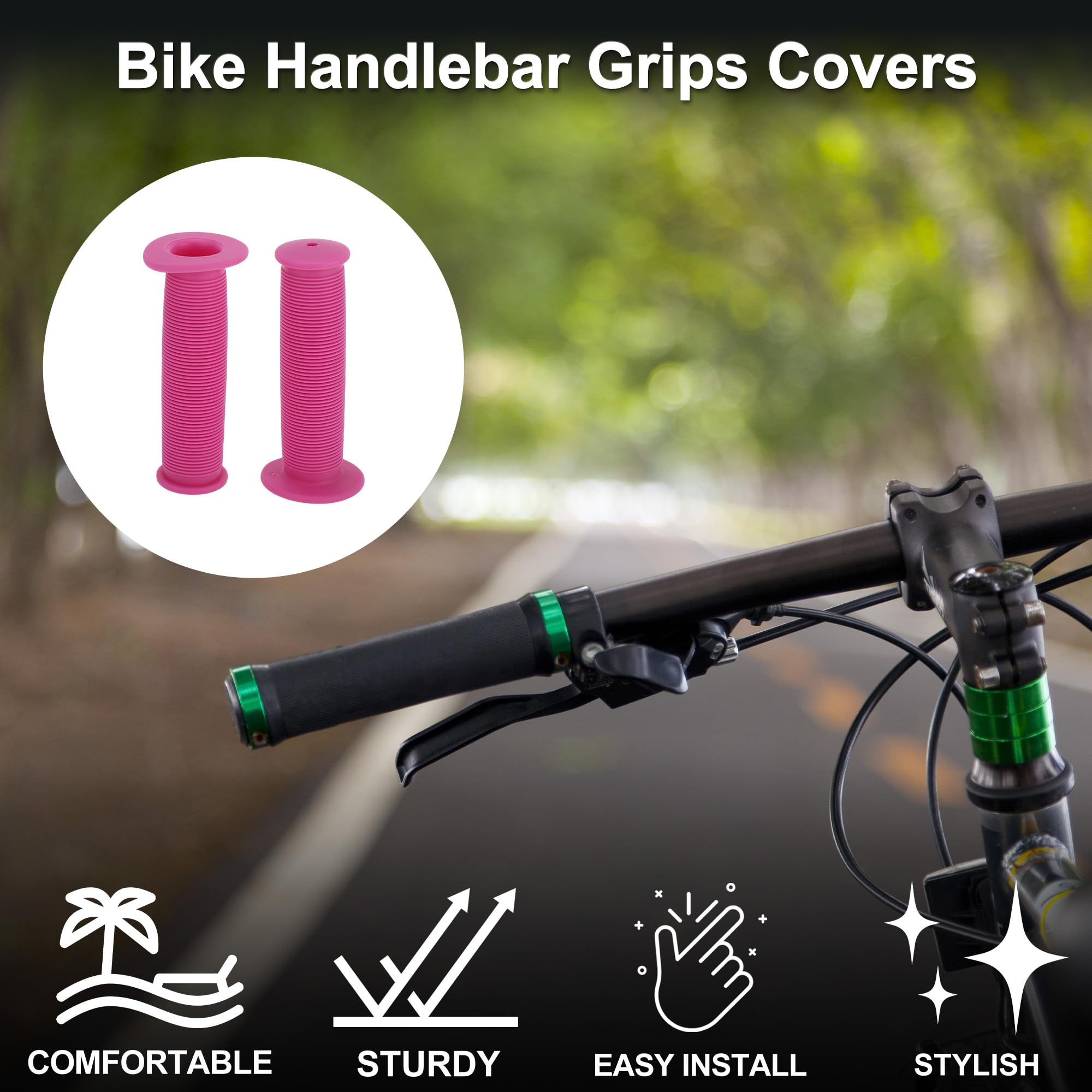 TUCKBOLD Bike Handlebar Grips Covers 110mm Long Lightweight - Image 2