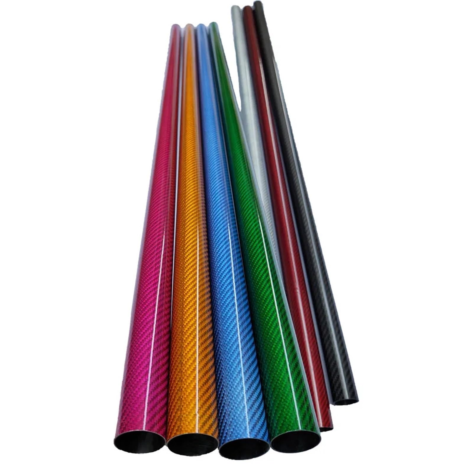 1Pcs 1000mm3K Colorful Full Carbon Fiber Tube,Tube with Colorful for RC Underwater Drones, Bike and Plant Protection Machine Carbon Fiber Square Tube(12x10x1000mm Black)