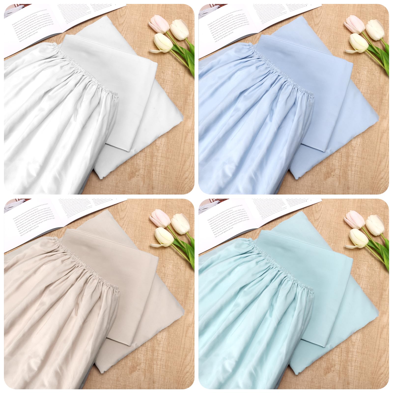 Paquete de 4 sábanas bajeras de hospital bariátrico de 42 x 80 x 12 pulgadas de profundidad para colchones médicos y bariátricos de gran tamaño, tejido suave, duradero y elástico (beige)