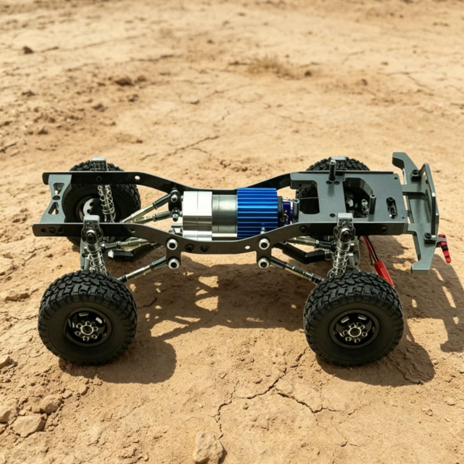 harayaa Soporte Estructural Chasis para Vehículo RC con Absorción Golpes y Bielas Conexión Acuado para Reparación y Mejora Juguete