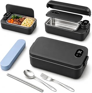 Portable Electric Lunch Box, 7200mAh Rechargeable Food Warmer
