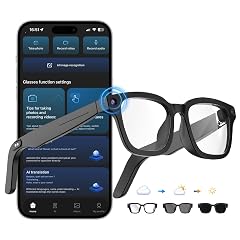 AI Smart Glasses with ChatGPT 8MP Camera Glasses with Camera and Audio AI Translation Sunglasses with 164 Languages