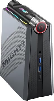 ACEMAGIC Mini Gaming PC Gaming Computer 12th i9-12900H up to 5.0GHz, 14C/20T 32GB RGB DDR4 512GB M.2 NVMe PCIe 4.0 SSD, Mini PC [3 Adjustable Mode/RGB Lights] Mini Computer WiFi6, BT5.2
